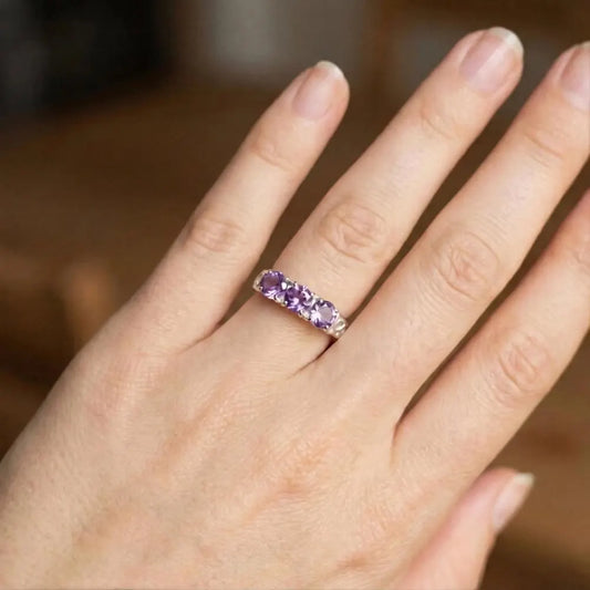 Amethyst Trilogy Ring