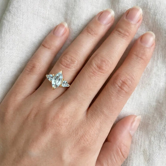 Trilogy Topaz Gold Ring