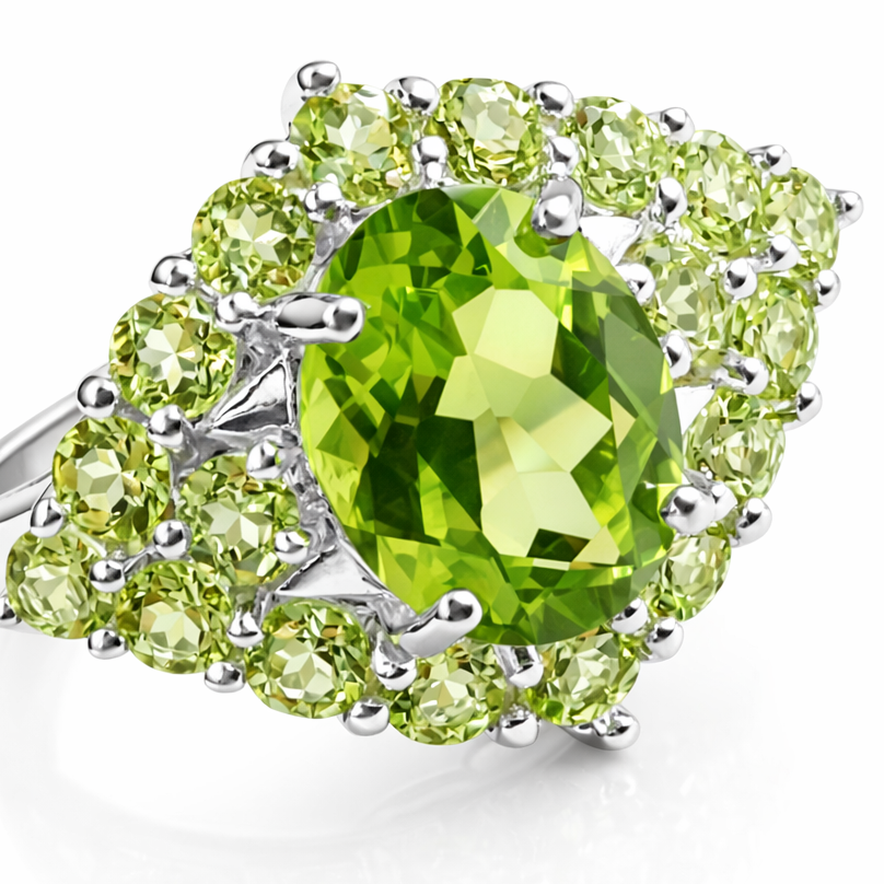 Green Gem Cocktail Ring