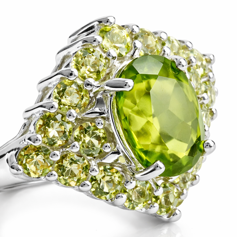 Green Stone Cocktail Ring