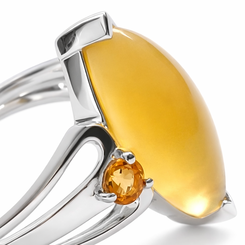 Yellow Opal Ring